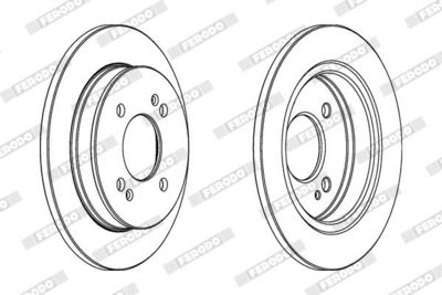 BREMSSCHEIBE FERODO DDF1793C 1