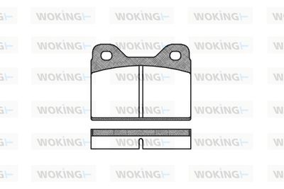 Комплект тормозных колодок, дисковый тормоз WOKING P1733.00 для FERRARI 412
