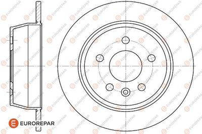EUROREPAR 1618881880 Тормозные диски для MERCEDES-BENZ VITO