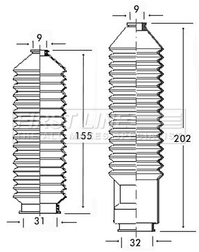 Bellow Kit, steering FIRST LINE FSG3131