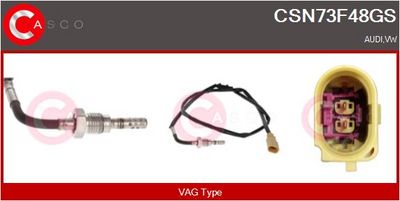 SENZOR TEMPERATURA GAZE EVACUARE