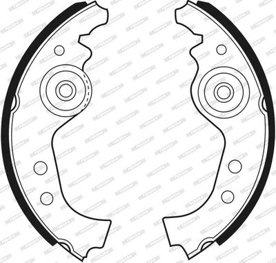 SET SABOTI FRANA FERODO FSB27 2