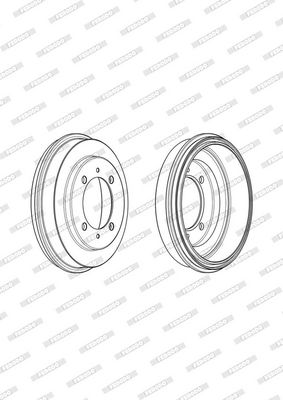 BREMSTROMMEL FERODO FDR329275 3