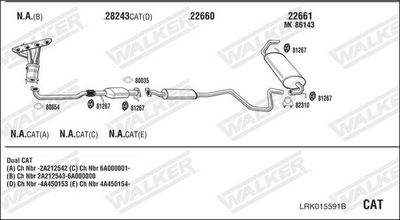 Изпускателна система WALKER LRK015591B