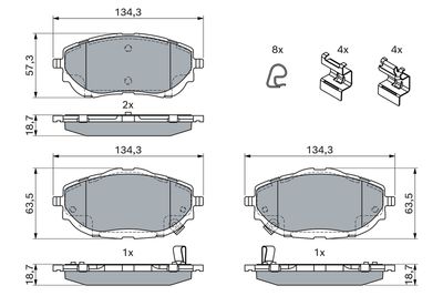 SET PLACUTE FRANA FRANA DISC BOSCH 0986494676 6