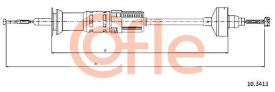 Трос, управление сцеплением COFLE 92.10.3413 для VW VENTO