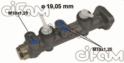 Главный тормозной цилиндр CIFAM 202-004 для FIAT 128