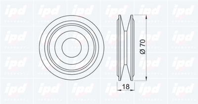 ROLA GHIDARE/CONDUCERE TRANSMISIE IPD 150033 1