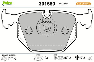BREMSBELAGSATZ SCHEIBENBREMSE