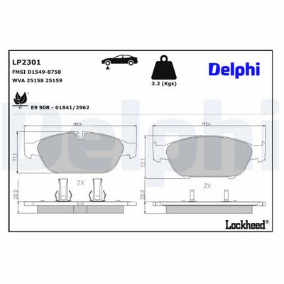 SET PLACUTE FRANA FRANA DISC DELPHI LP2301 0