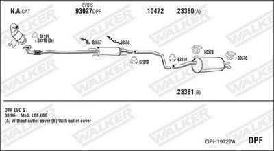 SISTEM DE ESAPAMENT WALKER OPH19727A