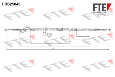 Тросик, cтояночный тормоз FTE FBS25040 для TOYOTA RAV 4