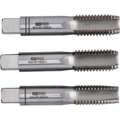 KS Tools Souprava ručních závitových vrtáků HSS CO M, M8x1,25, 3 Ks 331.2080
