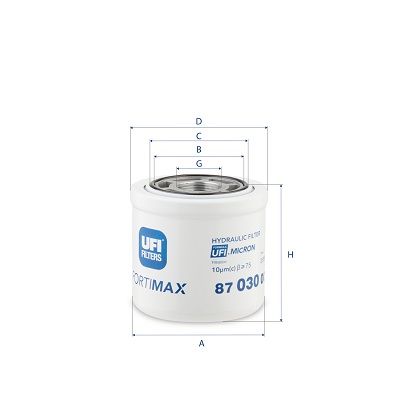 Hydraulisch filter (centrifugaal oliefilter, geschroefd) past: FENDT 307 C FARMER, 307 C TURBO FARMER, 307 CA FARMER, 308 C FARMER, 308 CA FARMER, 309 C TURBO FARMER, 309 CA FARMER  AHLMANN AS11