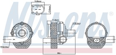 Water Pump, engine cooling 831057