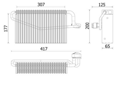 EVAPORATOR AER CONDITIONAT MAHLE AE163000P