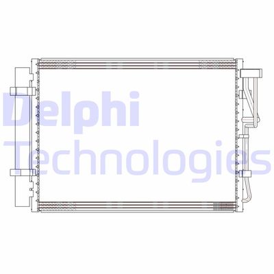DELPHI CF20303 Радиатор кондиционера  для KIA VENGA (Киа Венга)