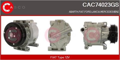 Компрессор, кондиционер CASCO CAC74023GS для ABARTH 500C