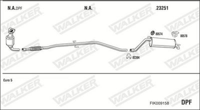 SISTEM DE ESAPAMENT WALKER FIK009158