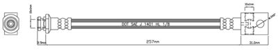 MOTAQUIP VBH877 Тормозной шланг  для NISSAN SERENA (C23) 1.6