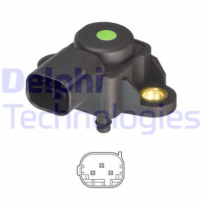 Sensor, insugstryck DELPHI PS20068-12B1