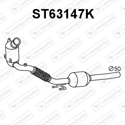 Катализатор VENEPORTE ST63147K для SKODA KAROQ