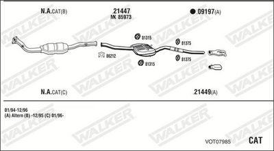 Изпускателна система WALKER VOT07985