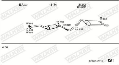 SISTEM DE ESAPAMENT WALKER SKK014741B