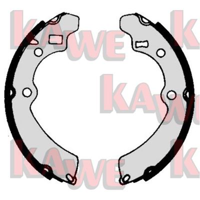 Комплект тормозных колодок KAWE 05920 для DAEWOO TICO