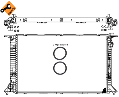 Радиатор, охлаждение двигателя WILMINK GROUP WG1722007 для AUDI A5