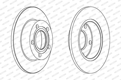 BREMSSCHEIBE FERODO DDF952C 1