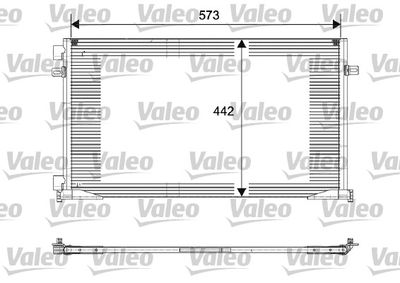 VALEO 817644 Радиатор кондиционера  для OPEL VIVARO (Опель Виваро)