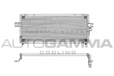 AUTOGAMMA 102716 Радіатор кондиціонера для NISSAN (Ниссан)