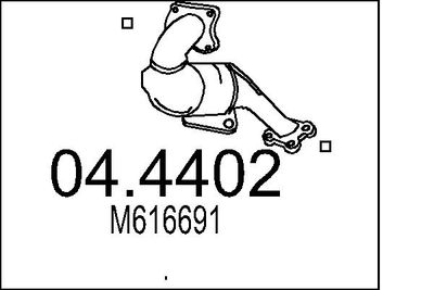 Катализатор MTS 04.4402 для MITSUBISHI SPACE
