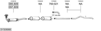 SISTEM DE ESAPAMENT BOSAL SYS08988