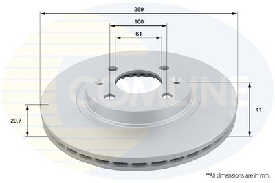 Brzdový kotouč COMLINE ADC1507V