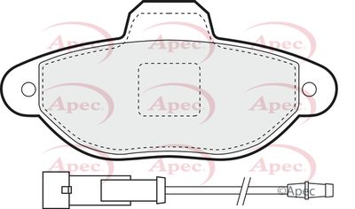 Brake Pad Set APEC PAD812