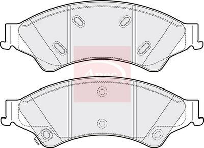 APEC Brake Pad Set, disc brake PAD2038