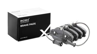 комплект спирачно феродо, дискови спирачки RIDEX 402B0518
