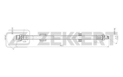 ZEKKERT BS-9010 Тормозной шланг  для BMW 5 (E28) 528 i