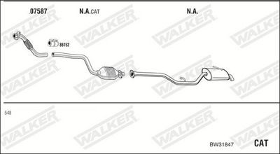 Изпускателна система WALKER BW31847