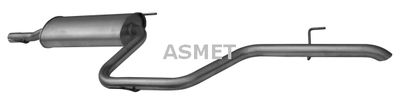 Глушитель выхлопных газов конечный ASMET 02.037 для MERCEDES-BENZ V-CLASS