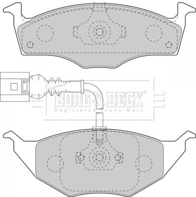 BORG & BECK BBP2129 Тормозные колодки и сигнализаторы  для AUDI A2 (8Z0) 1.2 TDI