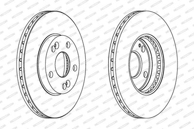 BREMSSCHEIBE FERODO DDF1167 1