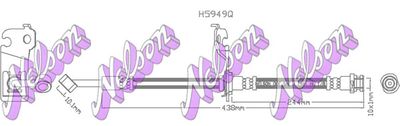 Тормозной шланг KAWE H5949Q для KIA PICANTO