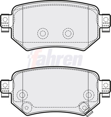 Fahren Brake Pad Set, disc brake FBP3782