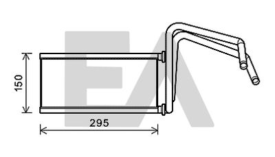 Теплообменник, отопление салона EACLIMA 45C71012 для TOYOTA FJ CRUISER
