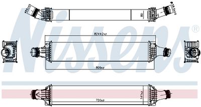 INTERCOOLER COMPRESOR NISSENS 961345 4