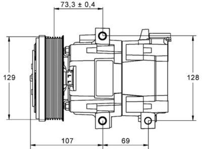 Compressor, air conditioning ACP 855 000P