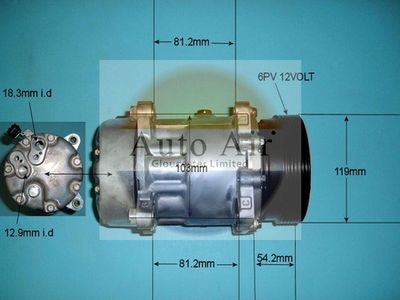 Compressor, air conditioning Auto Air Gloucester 14-9699